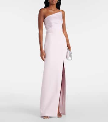 Ruffled strapless gown | Roland Mouret