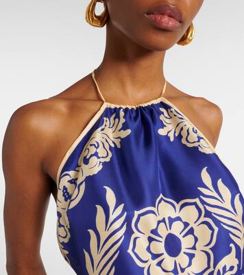 Top de seda con espalda abierta estampado | Etro