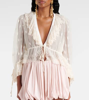Bestickte Bluse aus Spitze | Chloé
