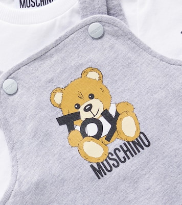 Bebé - set Teddy de camiseta y peto | Moschino Kids