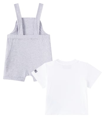 Bebé - set Teddy de camiseta y peto | Moschino Kids