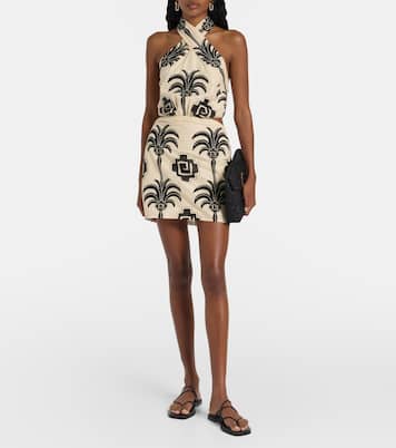 Pintaderas embroidered minidress | Johanna Ortiz