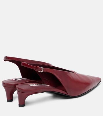 Salones destalonados Pointy de piel | Jil Sander