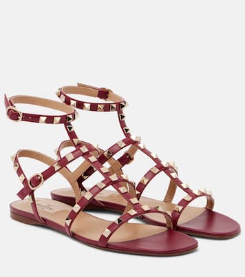 Sandalen Rockstud aus Leder | Valentino Garavani