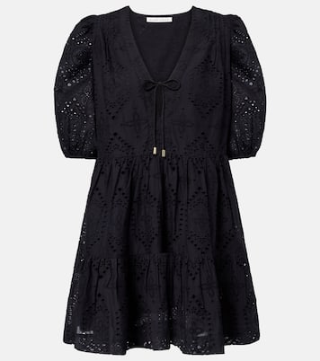 Saint-Tropez broderie anglaise minidress | Heidi Klein