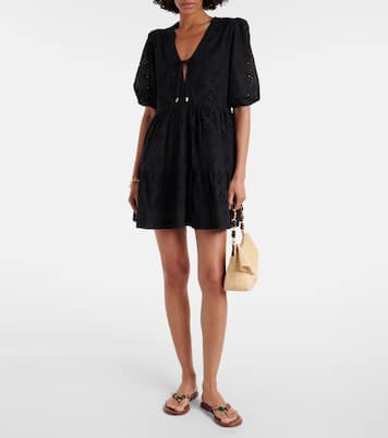 Saint-Tropez broderie anglaise minidress | Heidi Klein