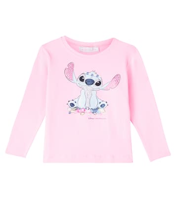 X Disney® top Stitch en mezcla de jersey | Monnalisa