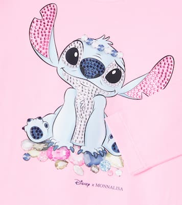 X Disney® top Stitch en mezcla de jersey | Monnalisa