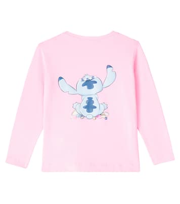 X Disney® top Stitch en mezcla de jersey | Monnalisa