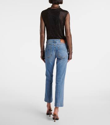 Schermo low-rise cropped bootcut jeans | Sportmax
