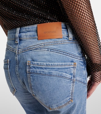 Schermo low-rise cropped bootcut jeans | Sportmax