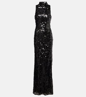 Robe longue Cristalla à ornements | Christopher Esber
