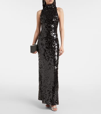 Robe longue Cristalla à ornements | Christopher Esber
