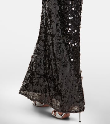 Robe longue Cristalla à ornements | Christopher Esber