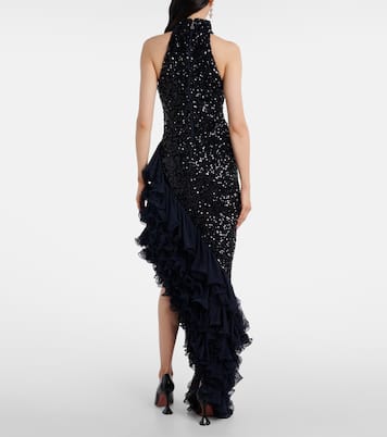 Ruffled sequined cocktail dress | Rotate
