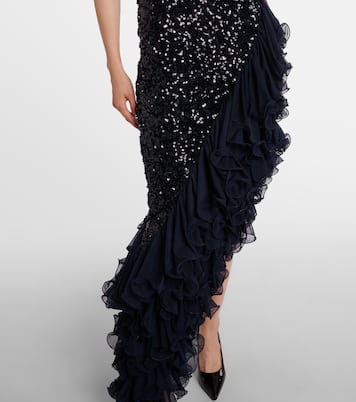 Ruffled sequined cocktail dress | Rotate