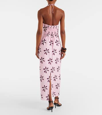 Magda floral linen maxi skirt  | Cala de la Cruz