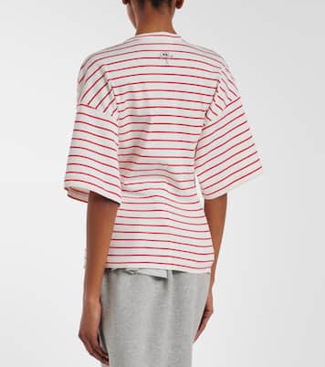 T-shirt in jersey di cotone a righe | Plan C