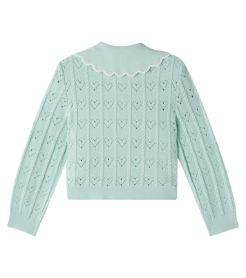 Cardigan aus Pointelle-Strick | Self-Portrait Kids