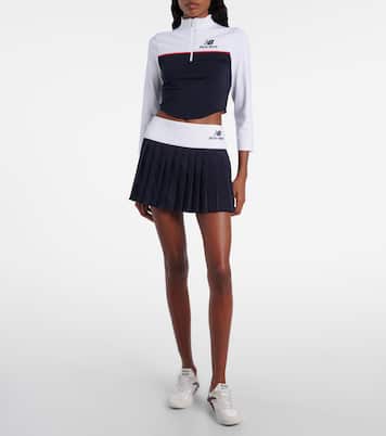 x New Balance pleated jersey miniskirt | Miu Miu