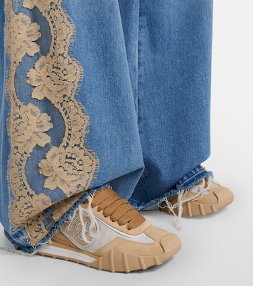 DG Athletic suede-trimmed sneakers | Dolce&Gabbana