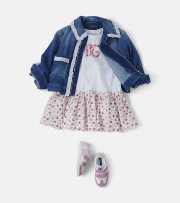 DG floral cotton dress | Dolce&Gabbana Kids