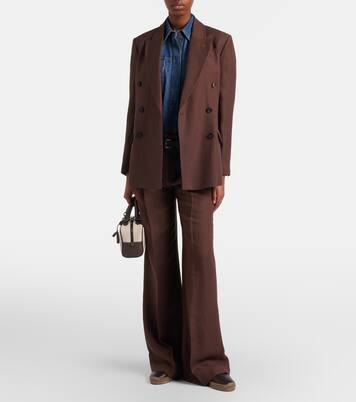 Monili leather and suede espadrilles | Brunello Cucinelli