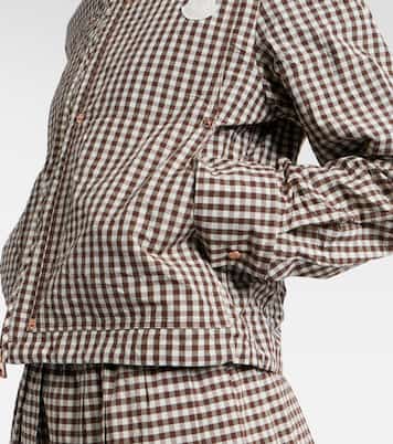 Veste en coton mélangé à carreaux | Moncler