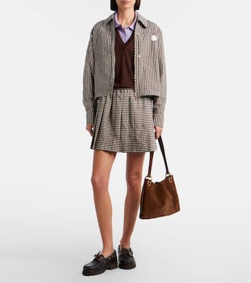 Veste en coton mélangé à carreaux | Moncler