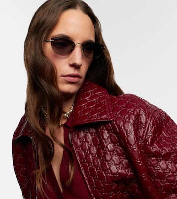 Bamboo cat-eye sunglasses | Gucci