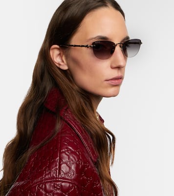 Bamboo cat-eye sunglasses | Gucci