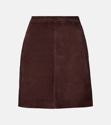 Mini-jupe Lucie 22 en daim | Stouls