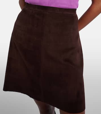 Mini-jupe Lucie 22 en daim | Stouls