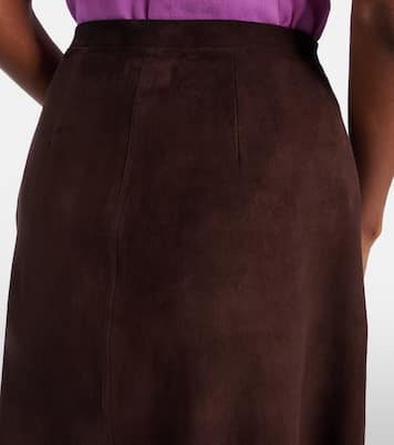 Mini-jupe Lucie 22 en daim | Stouls