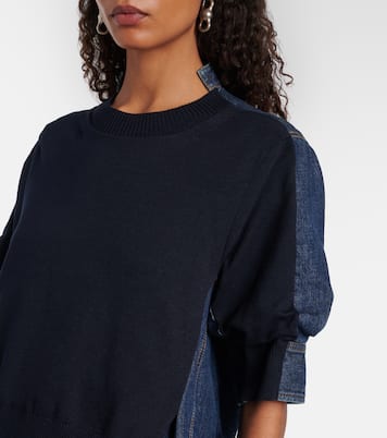 Layered denim shirt | Sacai
