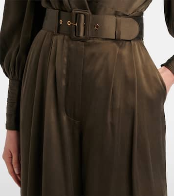 Belted silk wide-leg pants | Zimmermann