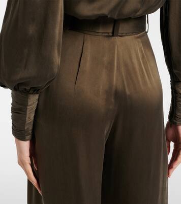 Belted silk wide-leg pants | Zimmermann