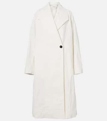 Oversized cotton and linen coat | Róhe