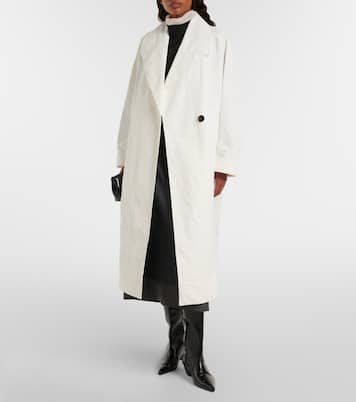 Oversized cotton and linen coat | Róhe