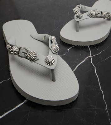 Cagole embellished thong sandals | Balenciaga