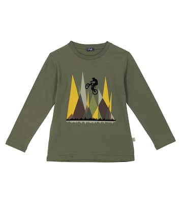 Bedrucktes Longsleeve aus Baumwolle | Il Gufo