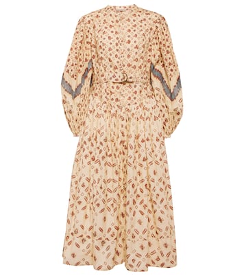 Bedrucktes Midikleid Esti aus Baumwolle | Ulla Johnson
