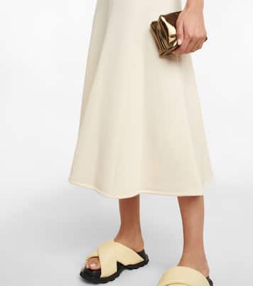 Cotton-blend crêpe midi dress | Jil Sander