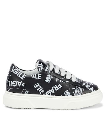 Bedruckte Sneakers aus Leder | MM6 Maison Margiela Kids