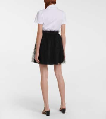 Minigonna in tulle point d'esprit | REDValentino