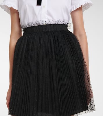 Minigonna in tulle point d'esprit | REDValentino