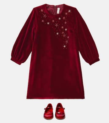 Verziertes Kleid aus Samt | Il Gufo
