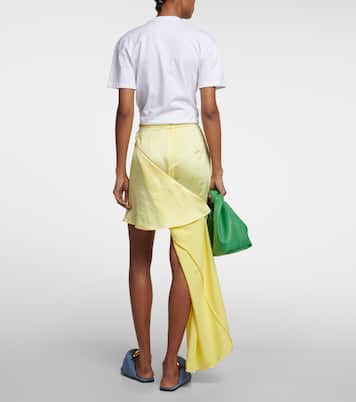 Minifalda asimétrica de crepé | JW Anderson
