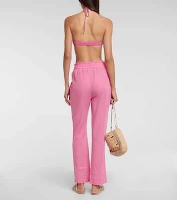 Pantalones rectos de lino | Bananhot