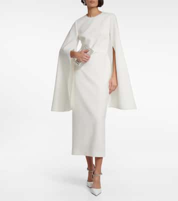 Bridal Midikleid Zimara aus Crêpe | Roksanda